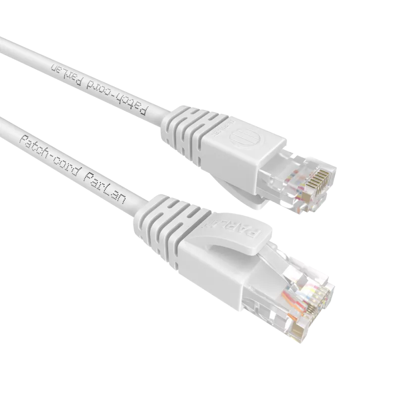 ���� �������������� Patch-cord ParLan U/UTP Cat 5e ZH 4�2�0,48 Flex RJ45-RJ45 WH 2m �����, 765097
